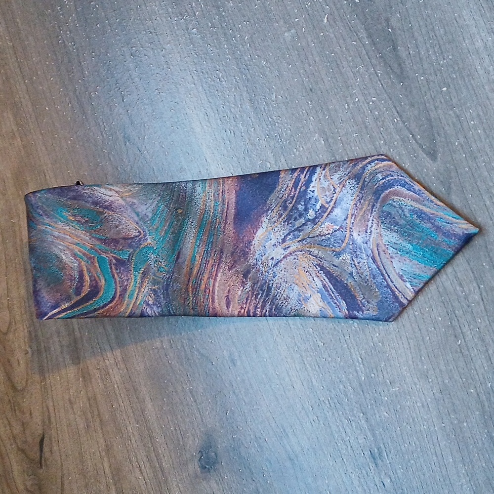 Vintage Norseman Oil Swirl Print Tie